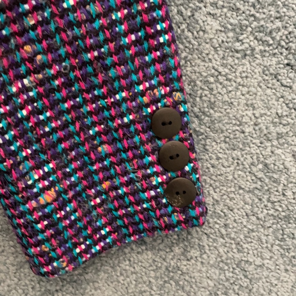 Multiple Colors Fully Lined Tweed Jacket-Excellen… - image 4